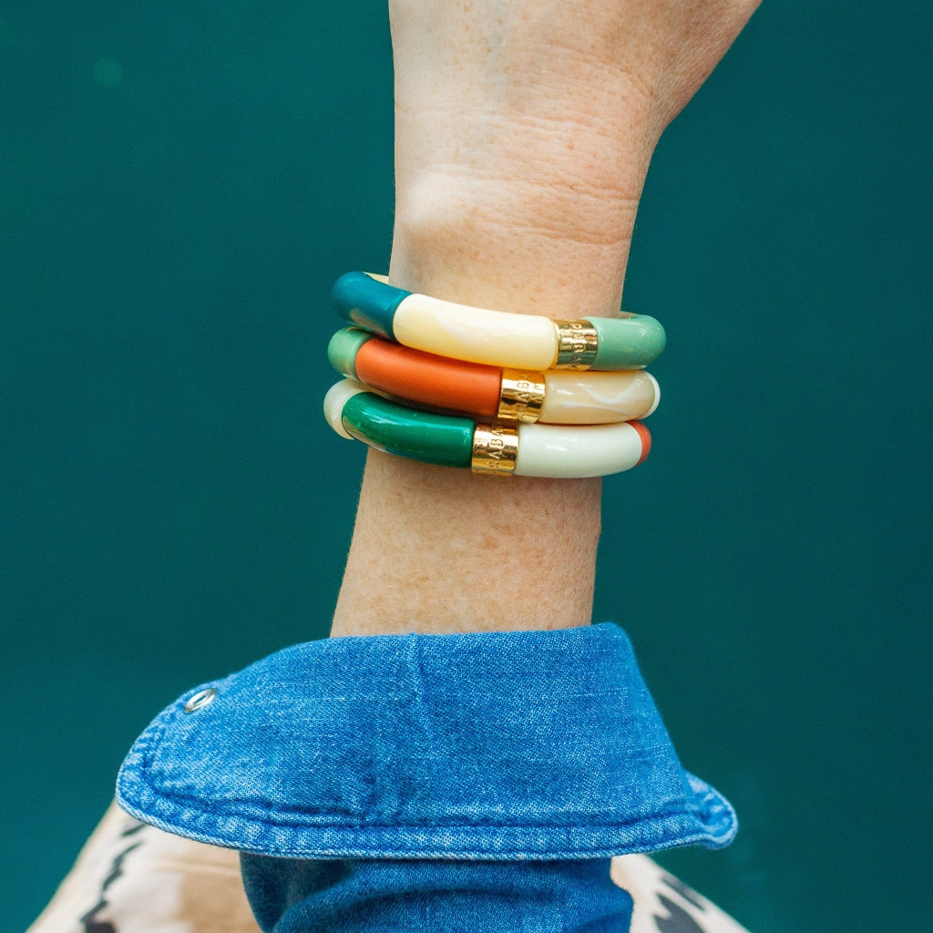 Colourful Resin Bracelet | Mata | Parabaya