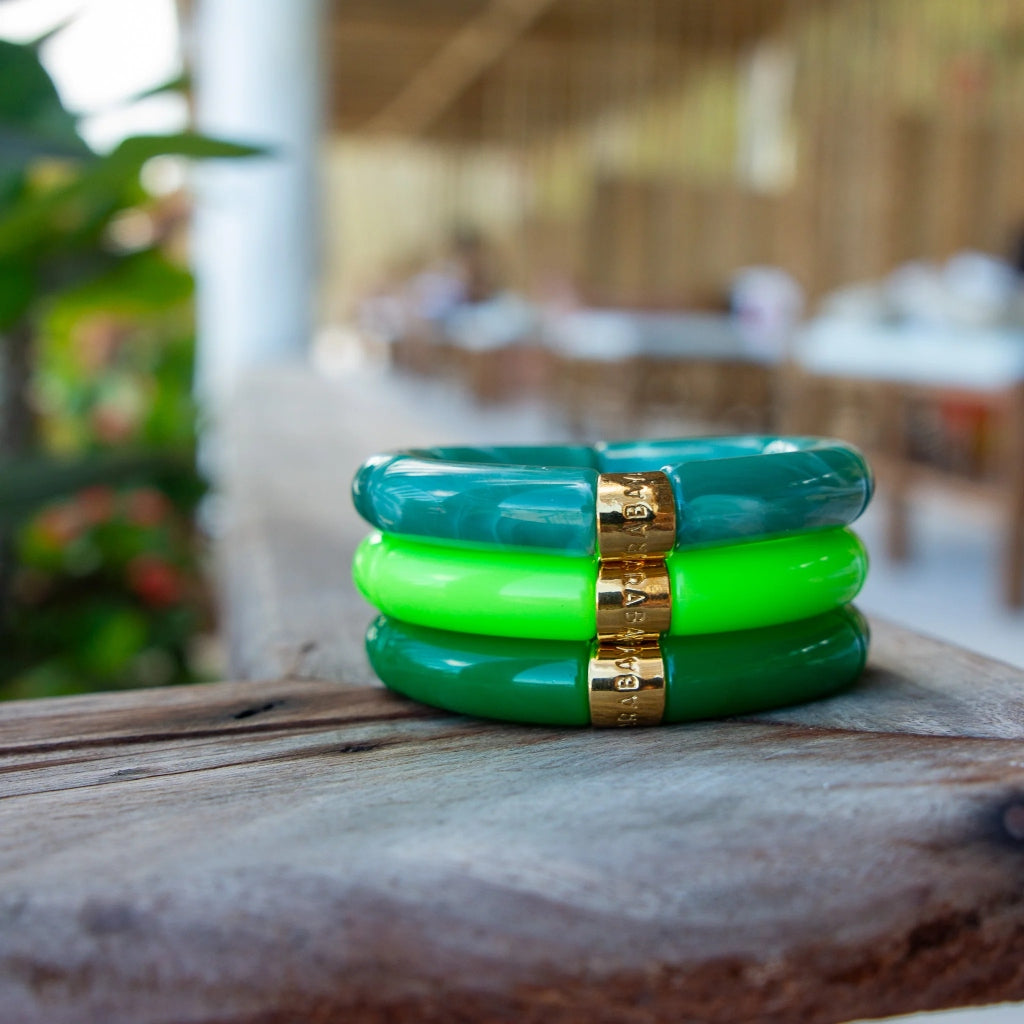 Colourful Resin Bracelet | Palmeira Mono | Parabaya