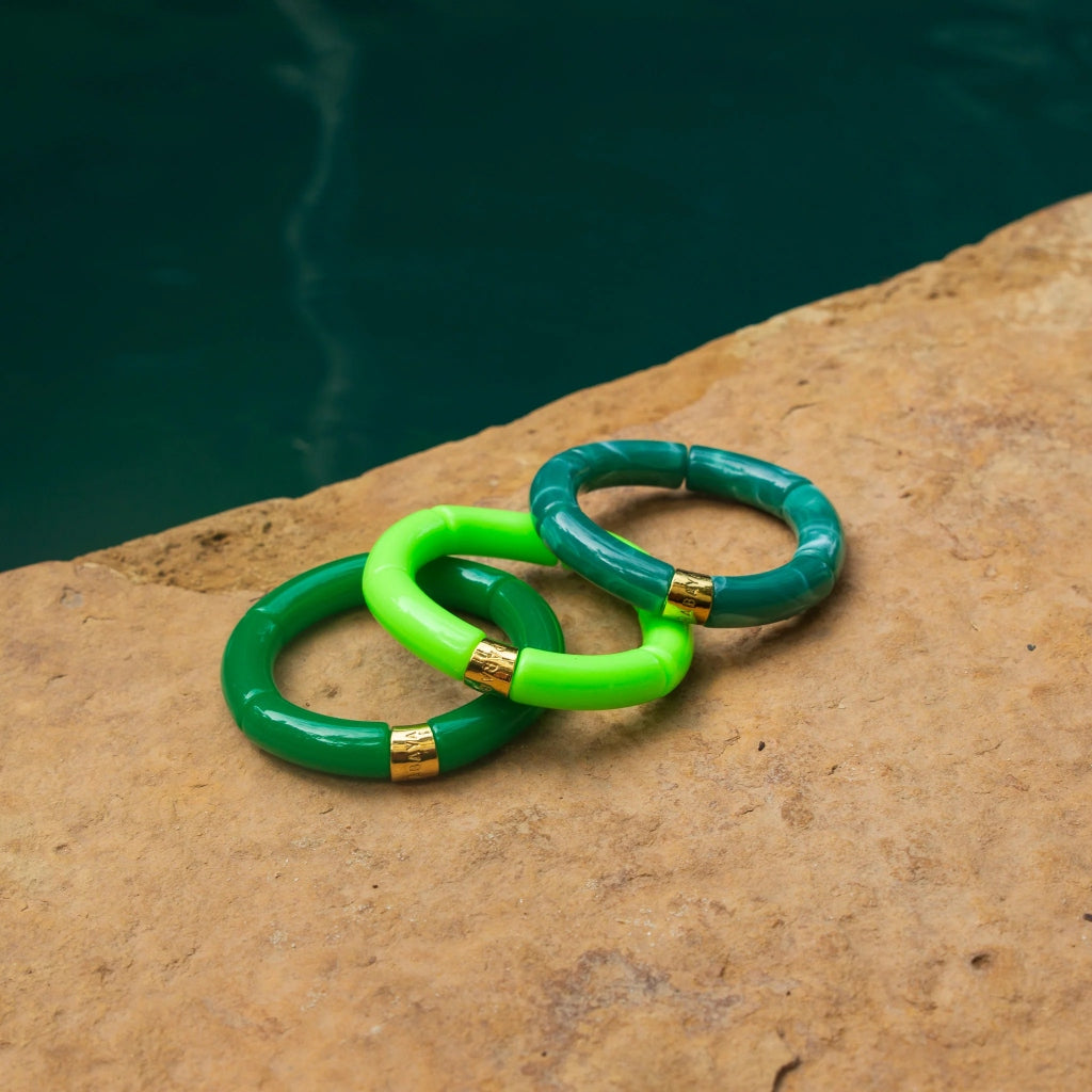 Colourful Resin Bracelet | Palmeira Mono | Parabaya