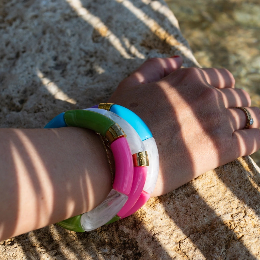 Colourful Resin Bracelet | Paraiso | Parabaya