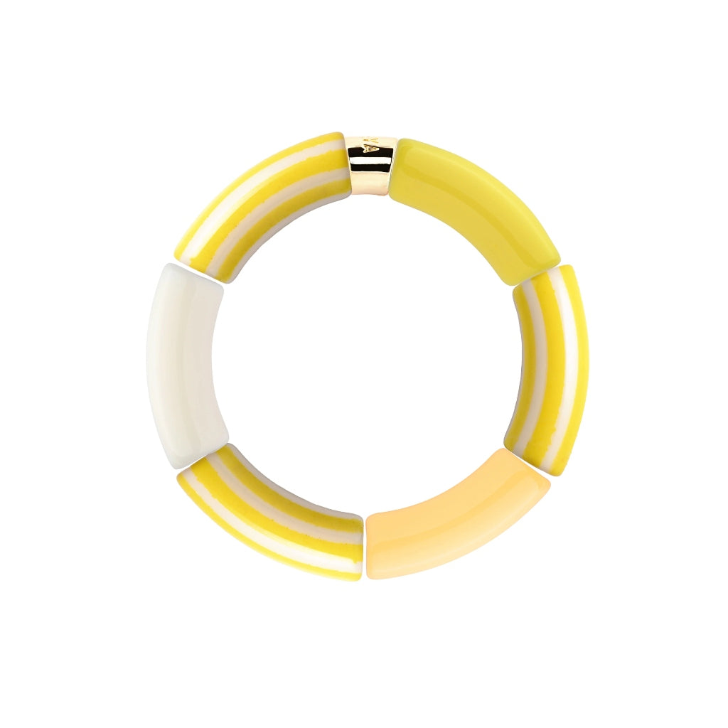 Colourful Resin Bracelet | Riviera Amarelo | Parabaya