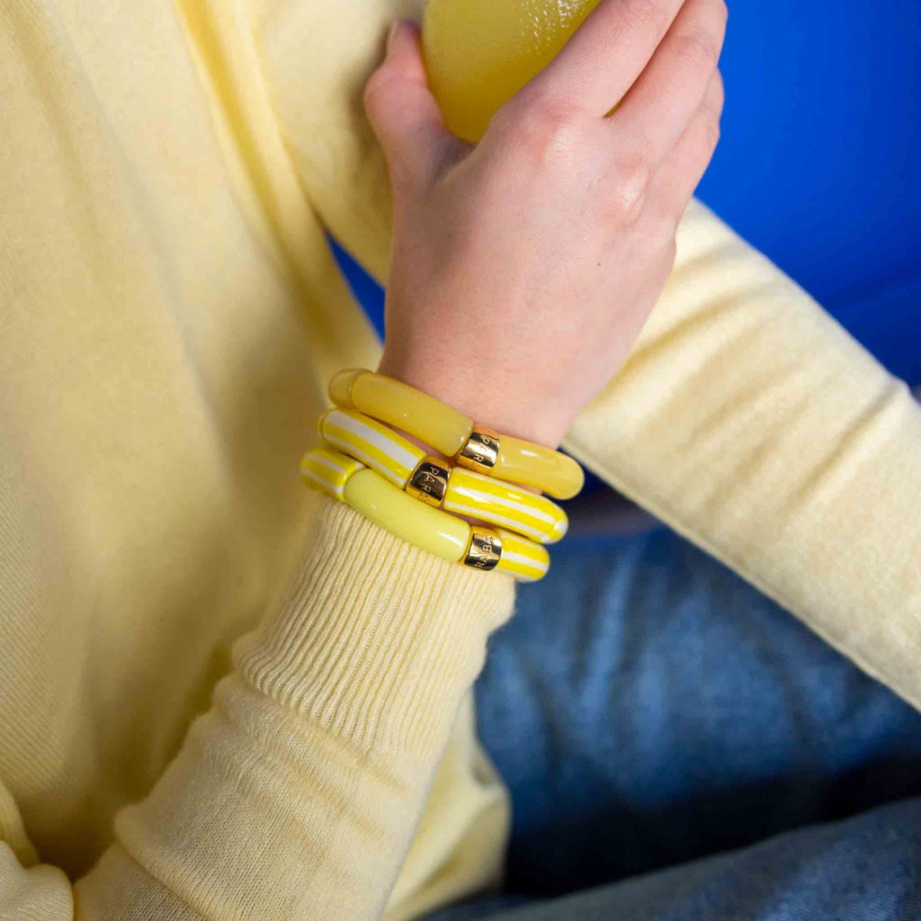 Colourful Resin Bracelet | Riviera Amarelo | Parabaya