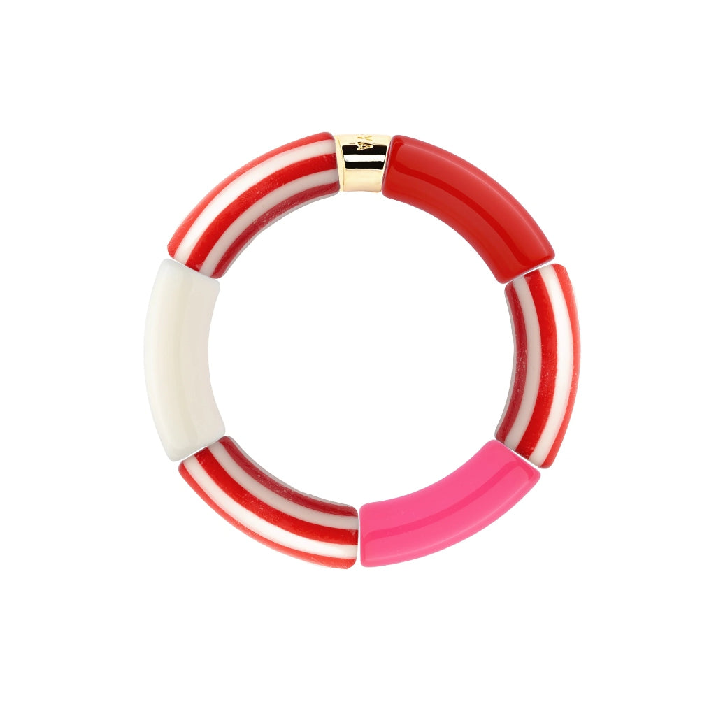Colourful Resin Bracelet | Riviera Magenta | Parabaya