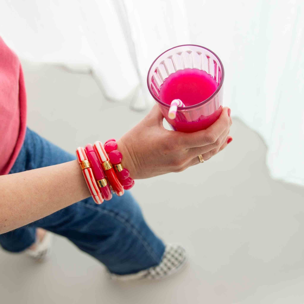 Colourful Resin Bracelet | Riviera Magenta | Parabaya