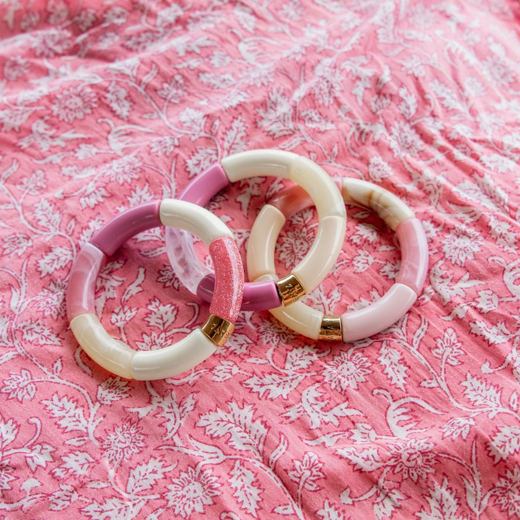 Colourful Resin Bracelet | Rosa | Parabaya