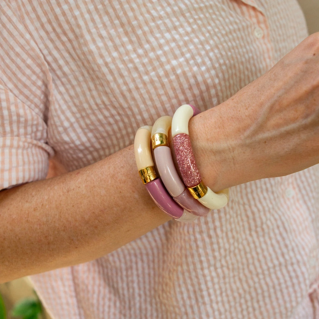 Colourful Resin Bracelet | Rosa | Parabaya