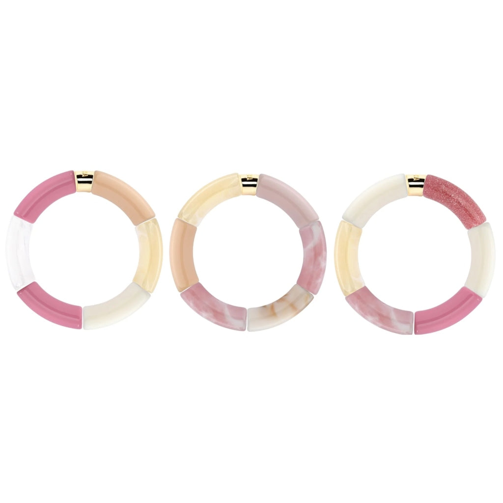 Colourful Resin Bracelet | Rosa | Parabaya