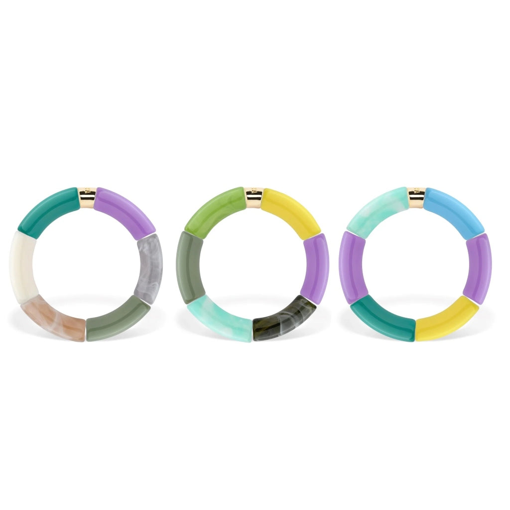 Colourful Resin Bracelet | Roxo | Parabaya