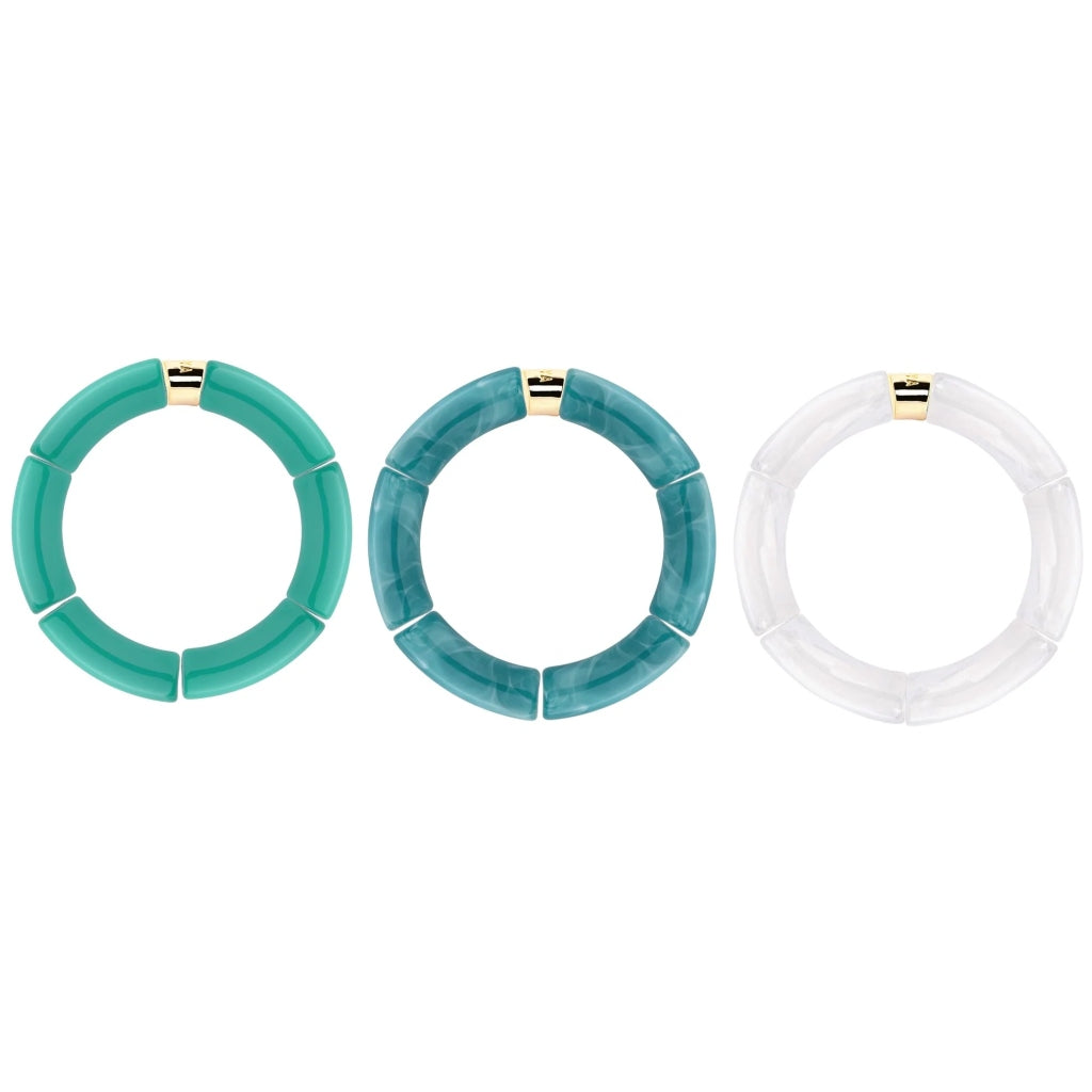 Colourful Resin Bracelet | Turquesa Mono | Parabaya