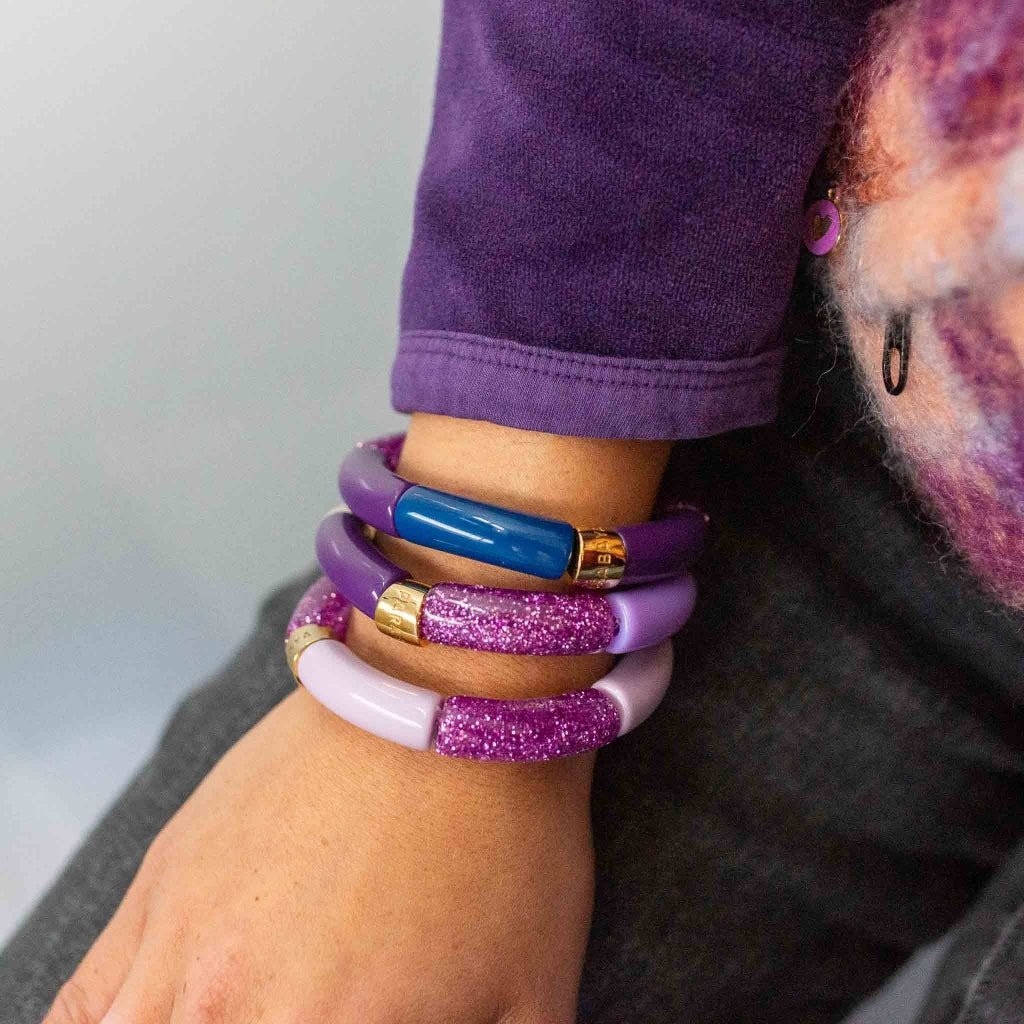 Colourful Resin Bracelet | Violeta | Parabaya