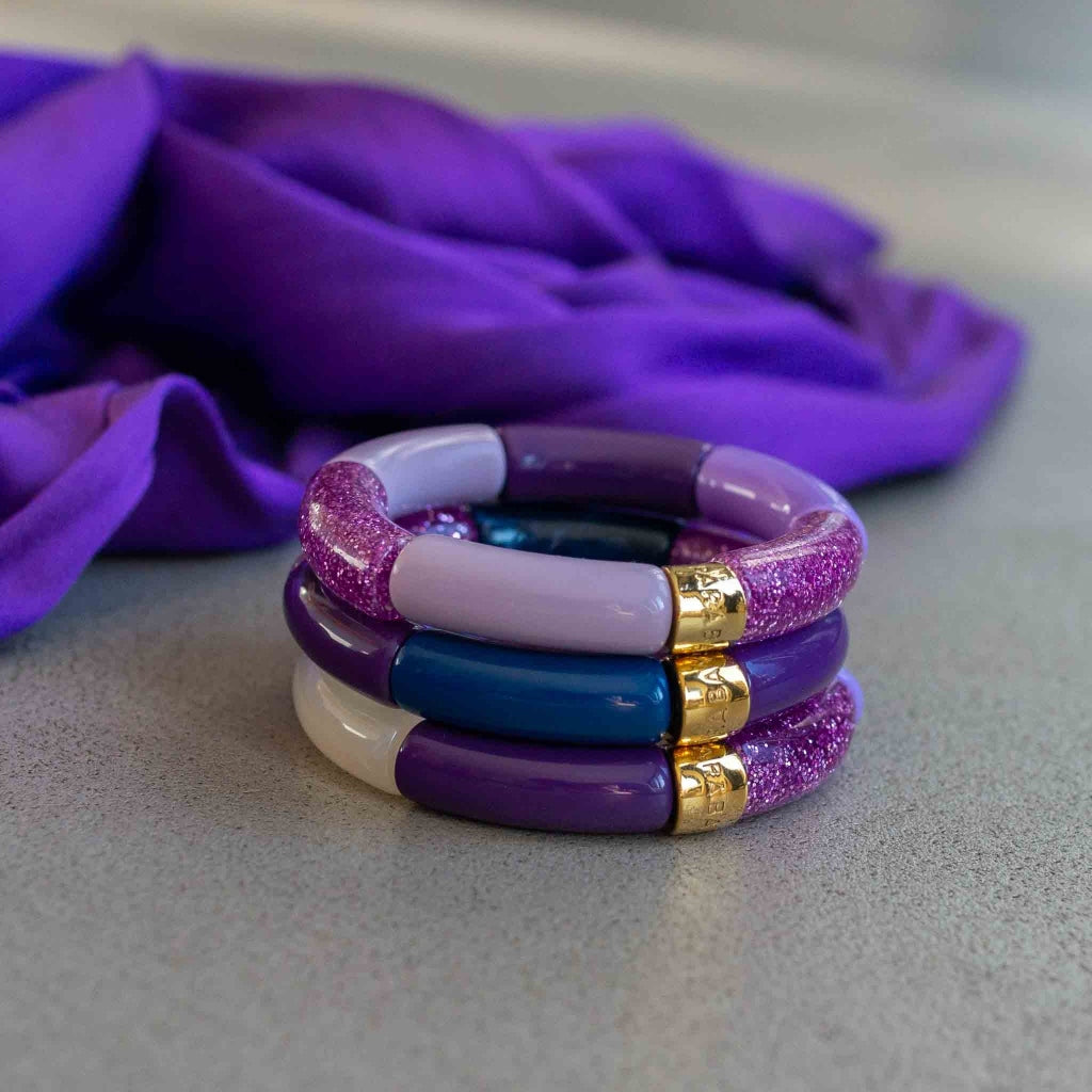 Colourful Resin Bracelet | Violeta | Parabaya