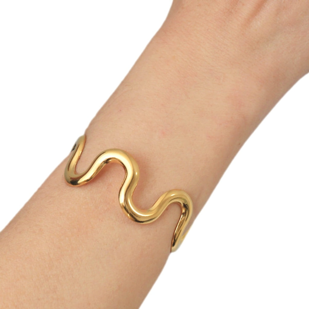 Wave Bangle Bracelet | Anartxy