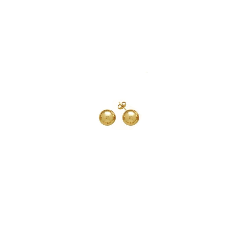 Delme Gold Ball Stud Earrings 4mm