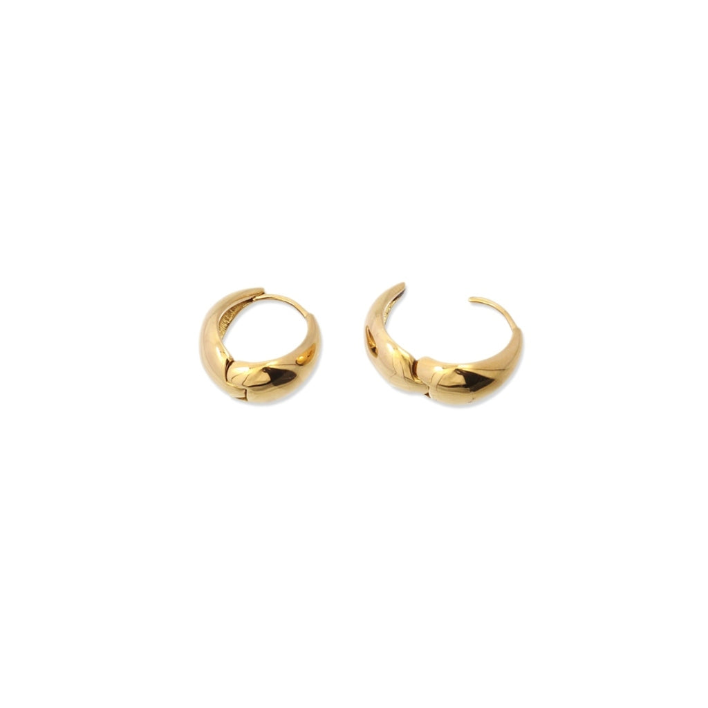 Drop Shape Huggie Hoop Earrings | Anartxy