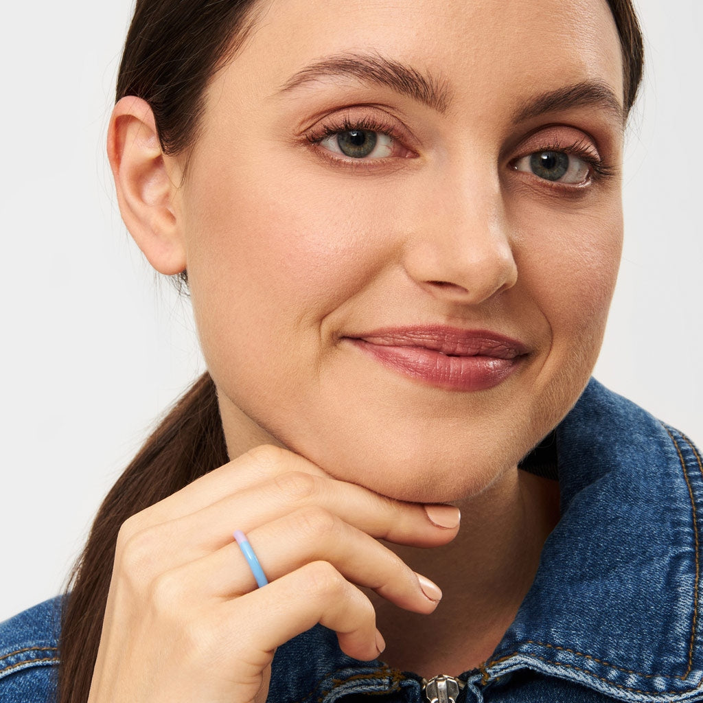 Enamel Triple Colour Ring | Lulu Copenhagen