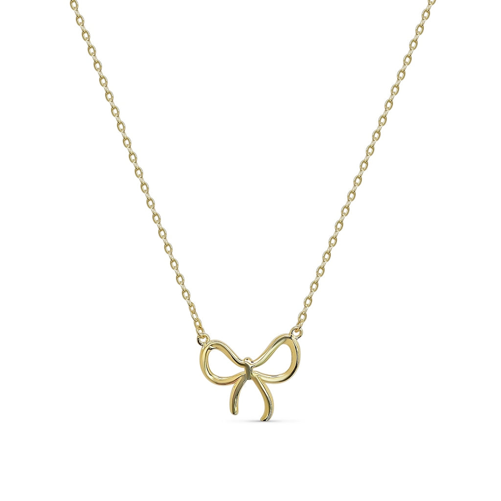 Gold Bow Necklace | Selise