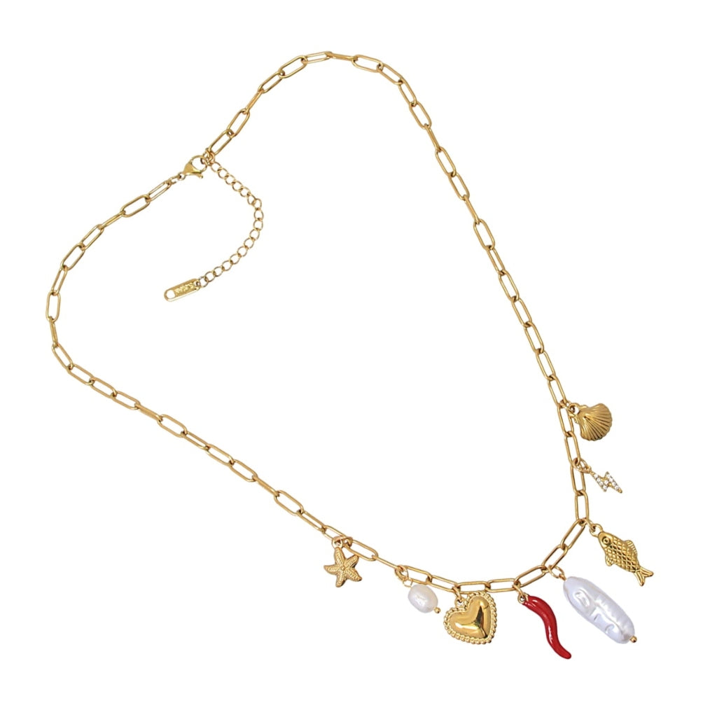 Gold Charm Necklace | Anartxy