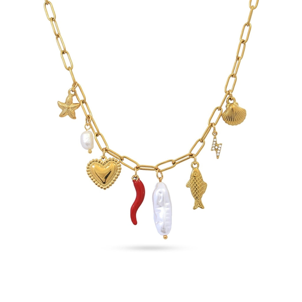 Gold Charm Necklace | Anartxy