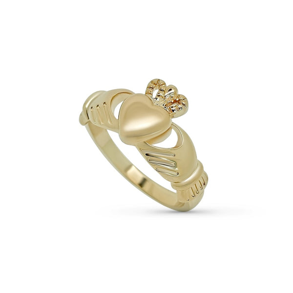 Gold Chunky Claddagh Ring