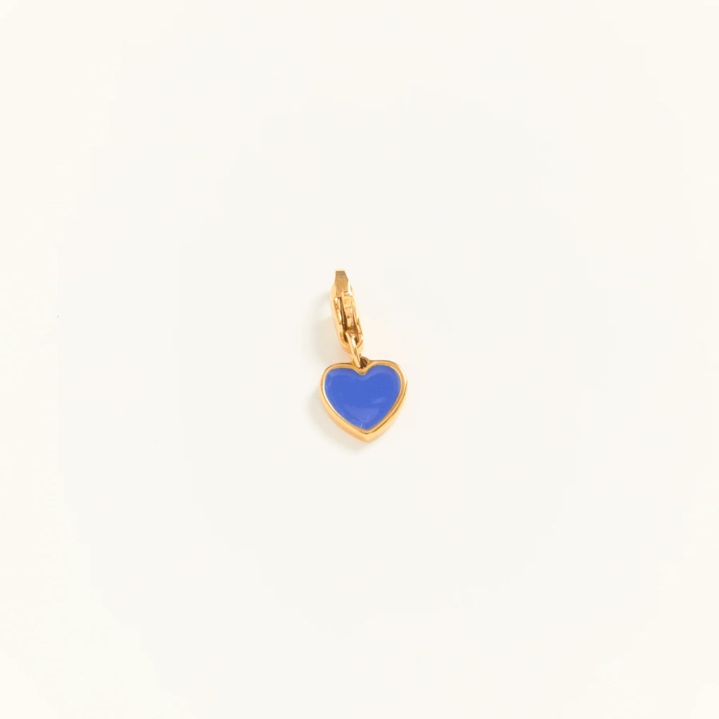 Gold Colourful Heart Charm | Sugared Heart | Palas