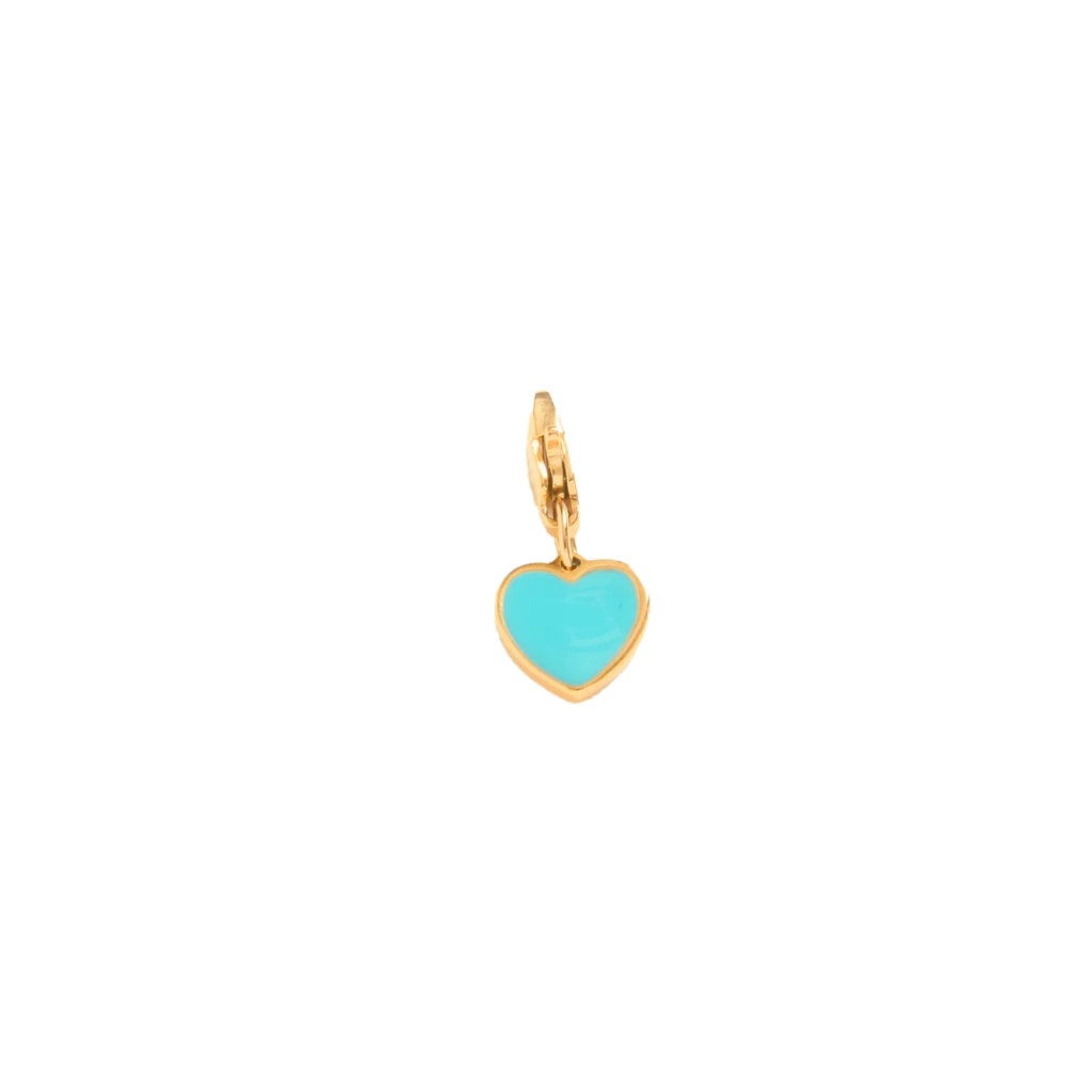 Gold Colourful Heart Charm | Sugared Heart | Palas