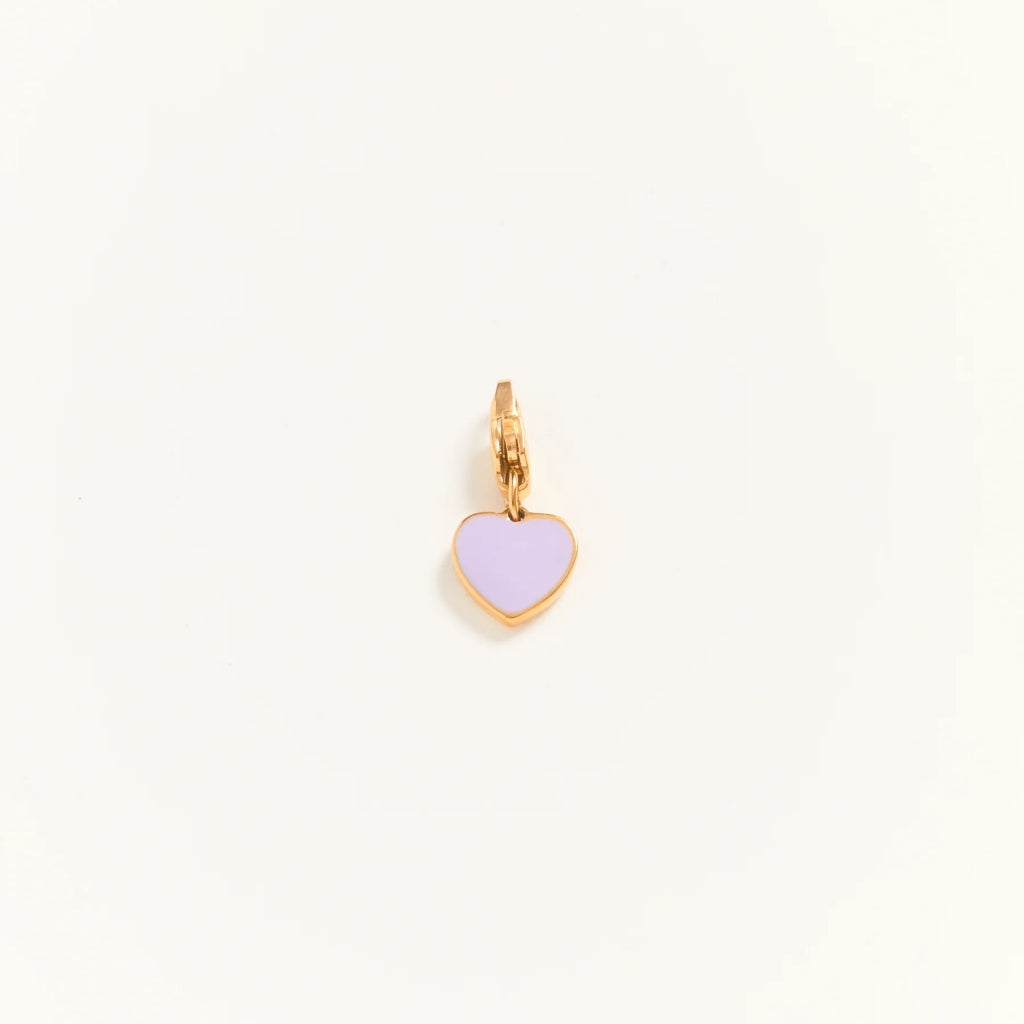 Gold Colourful Heart Charm | Sugared Heart | Palas