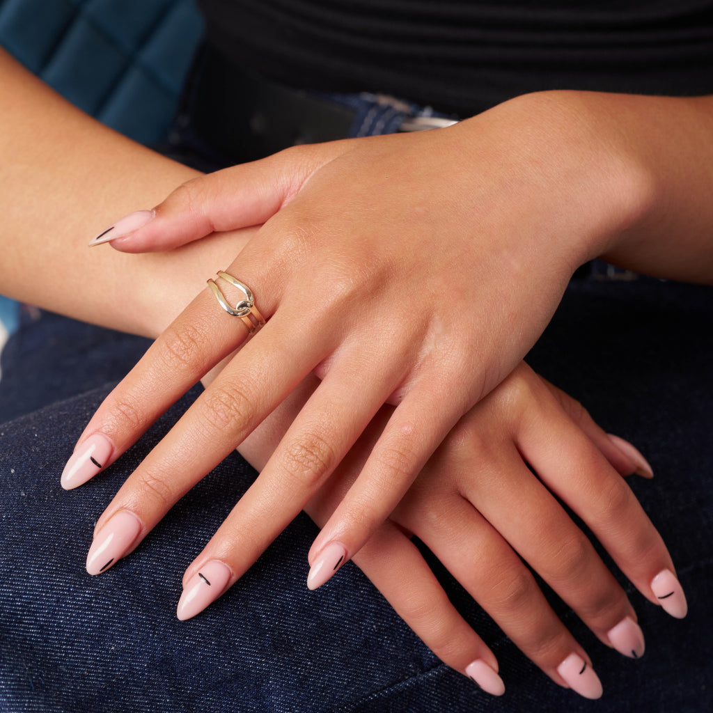 Gold Double Band Knot Ring