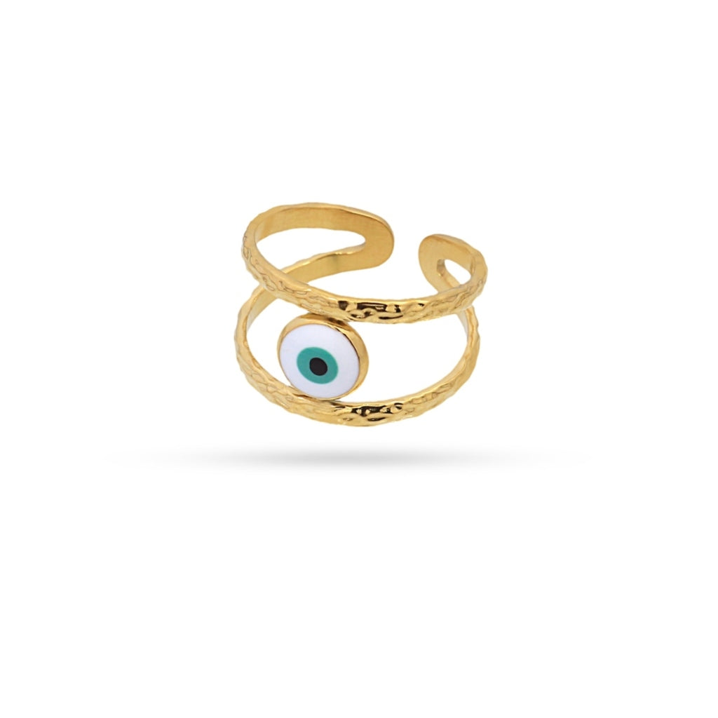 Gold Evil Eye Ring | Anartxy