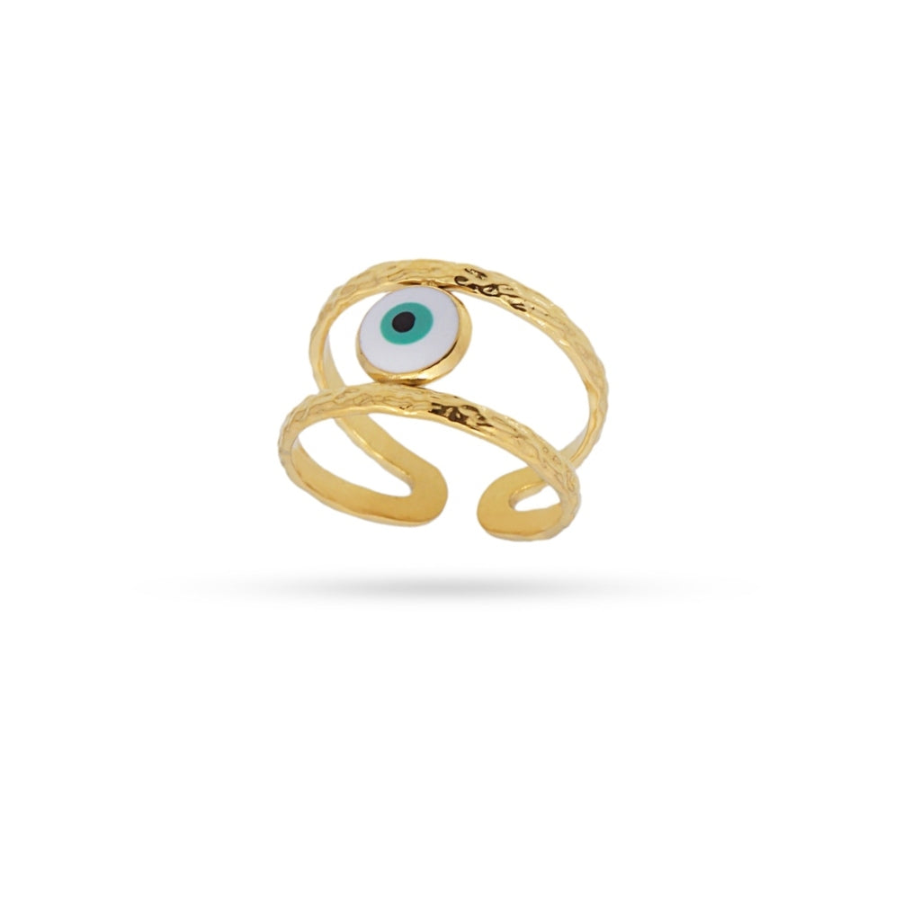 Gold Evil Eye Ring | Anartxy