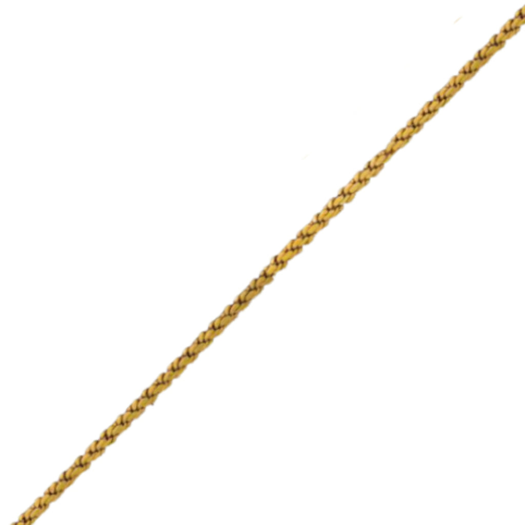 Gold Flat Rope Chain Necklace | Serni