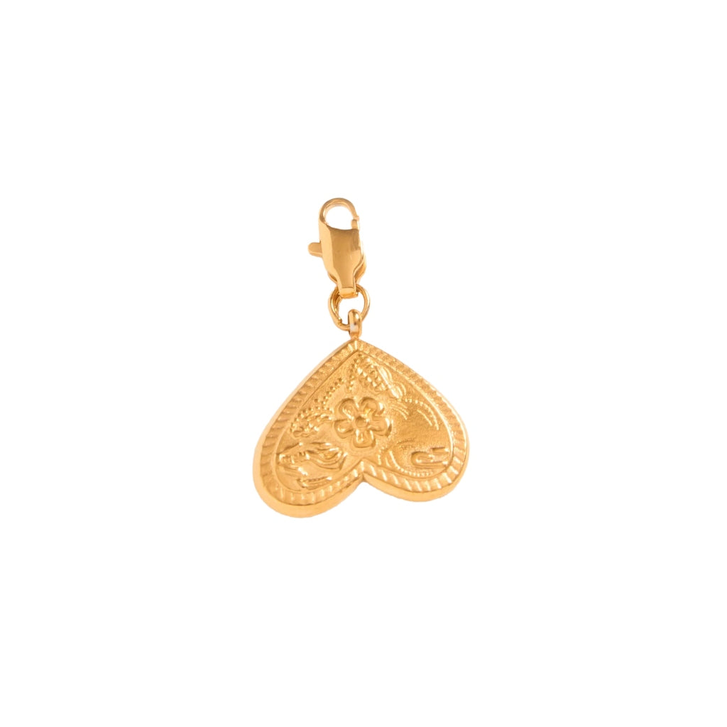 Gold Heart Charm | Mini Coraçao | Palas