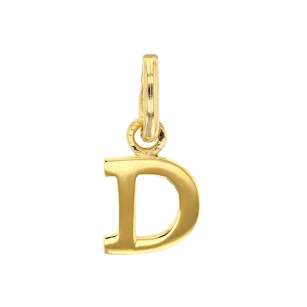 Gold Letter Pendant Necklace