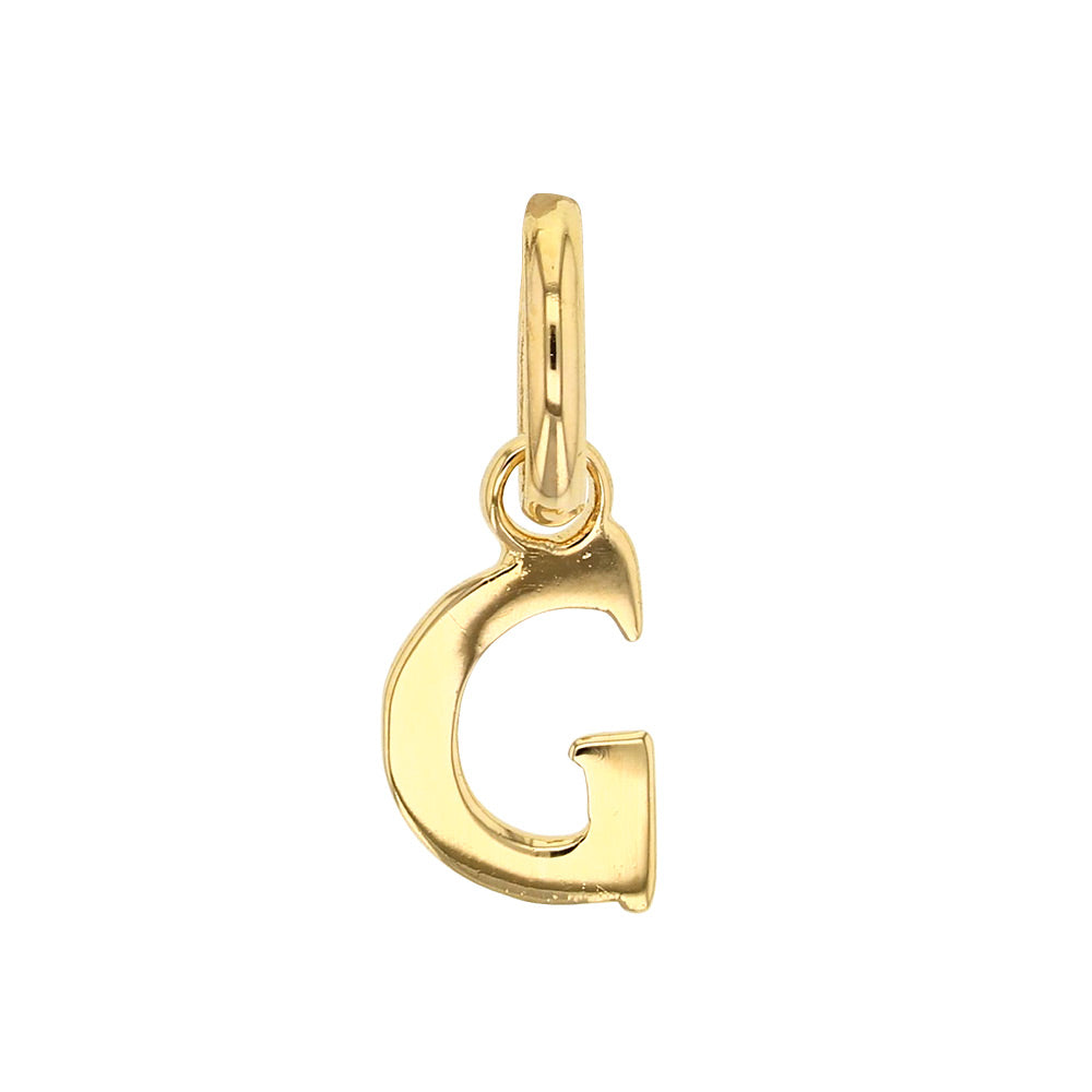 Gold Letter Pendant Necklace