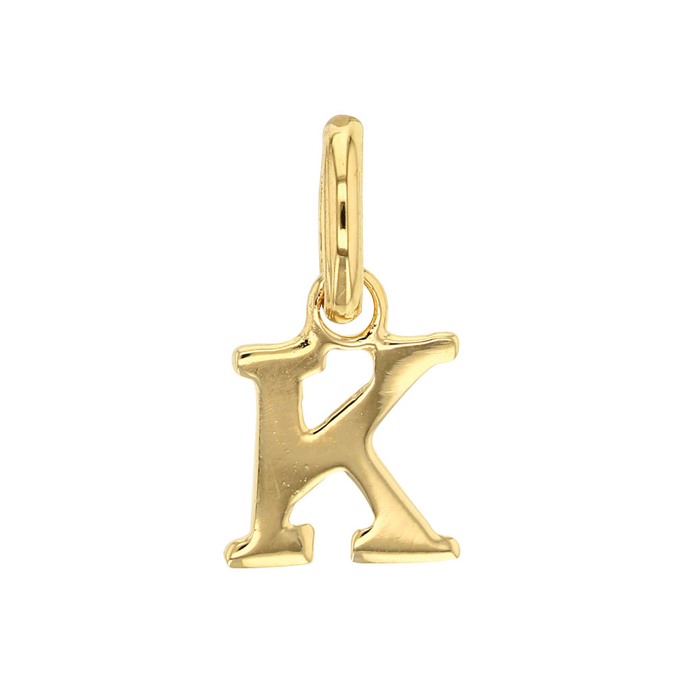 Gold Letter Pendant Necklace