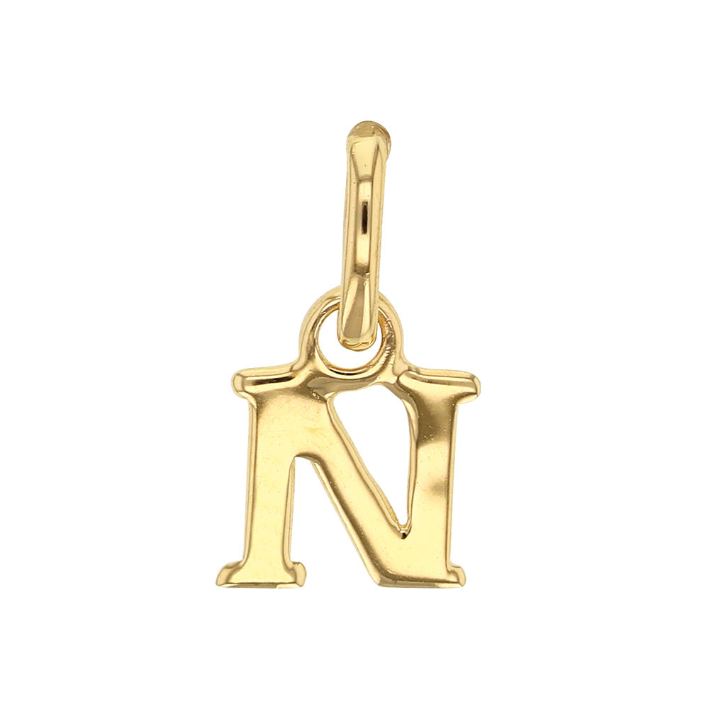 Gold Letter Pendant Necklace