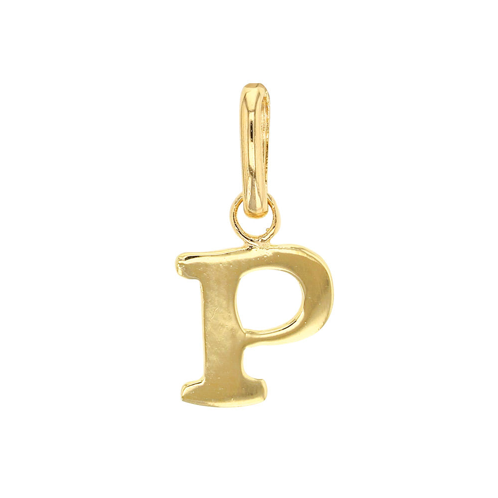 Gold Letter Pendant Necklace