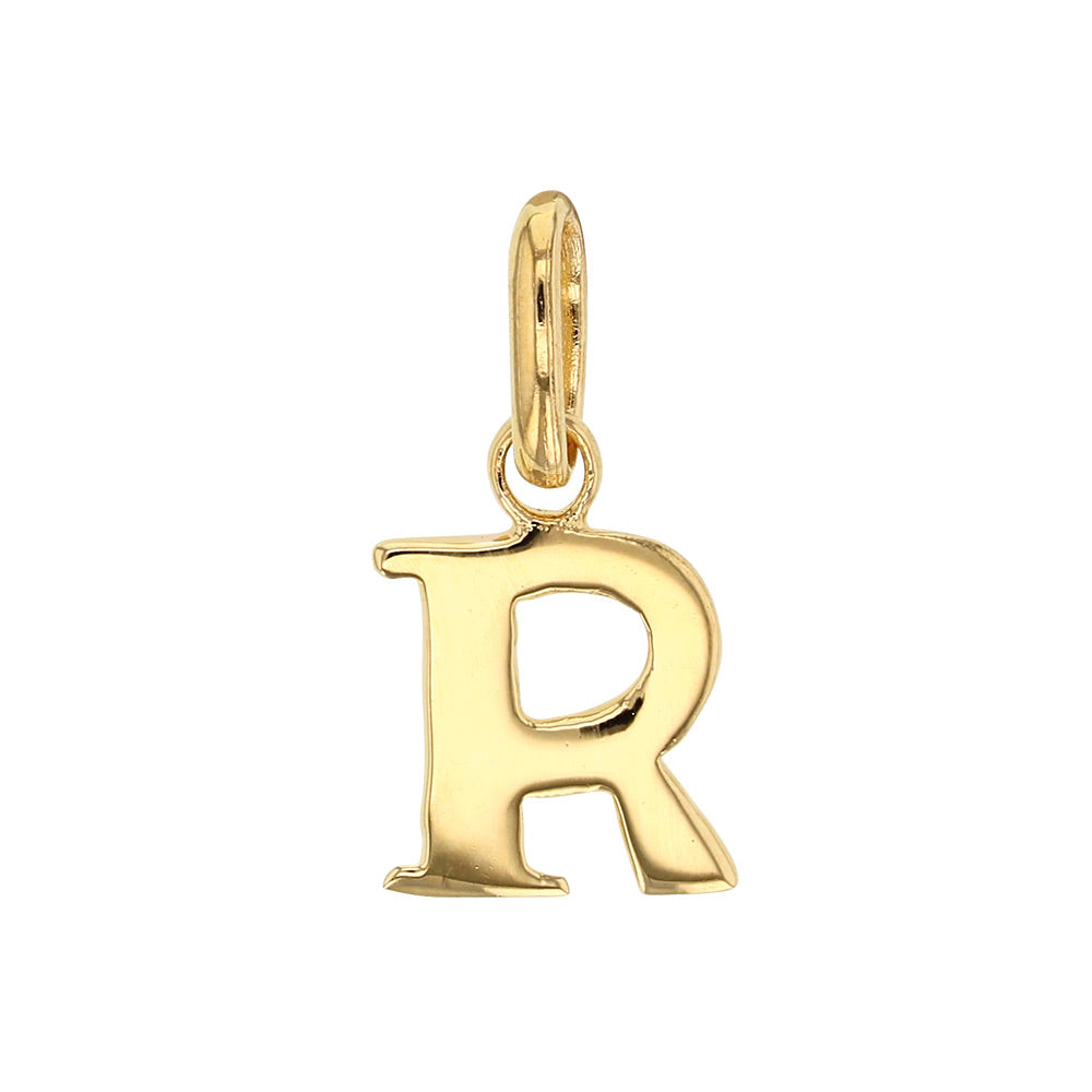 Gold Letter Pendant Necklace