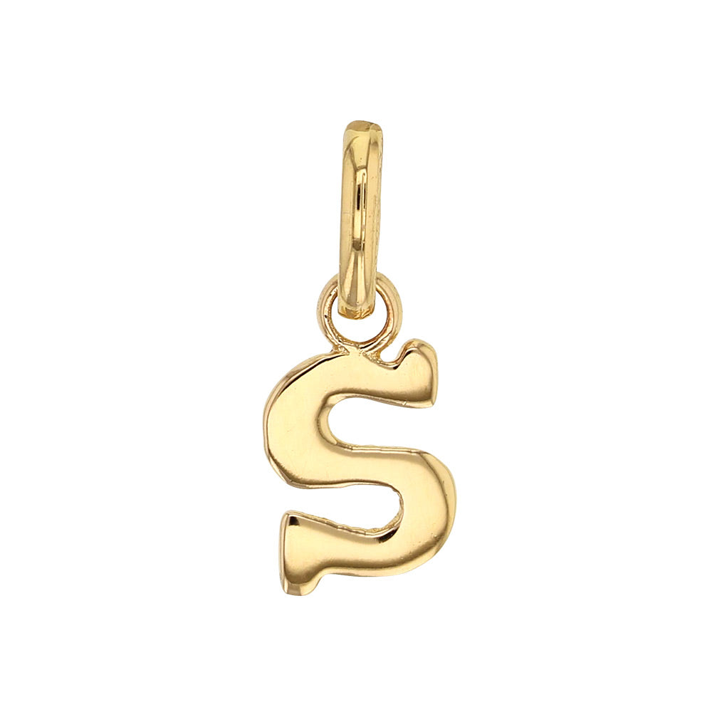 Gold Letter Pendant Necklace