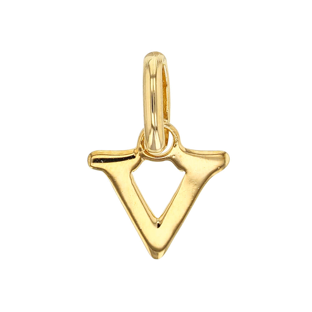 Gold Letter Pendant Necklace