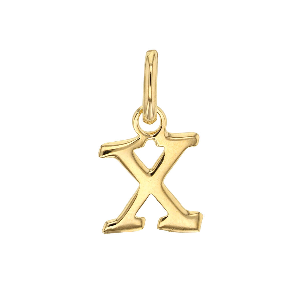 Gold Letter Pendant Necklace