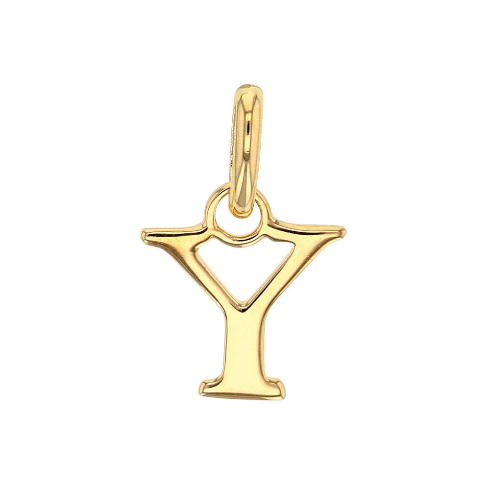 Gold Letter Pendant Necklace