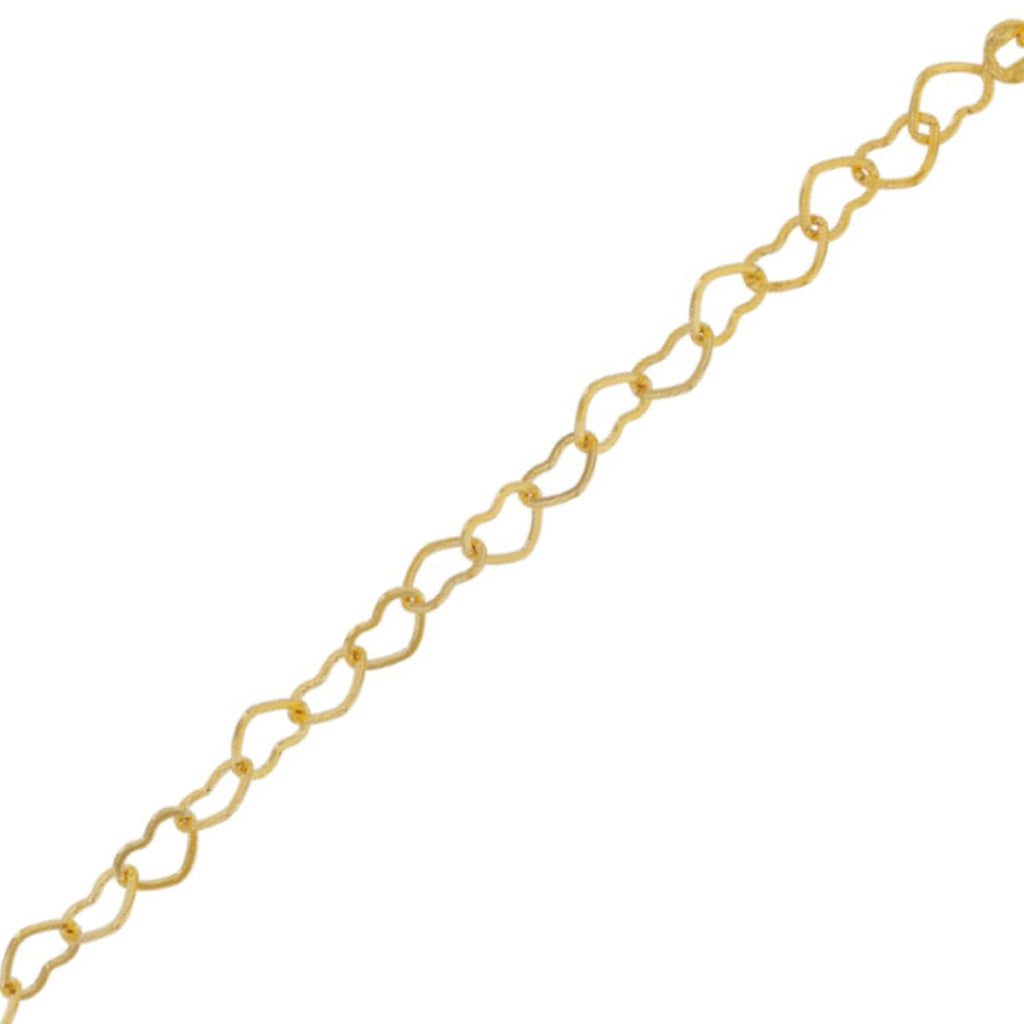 Gold Loveheart Chain Bracelet