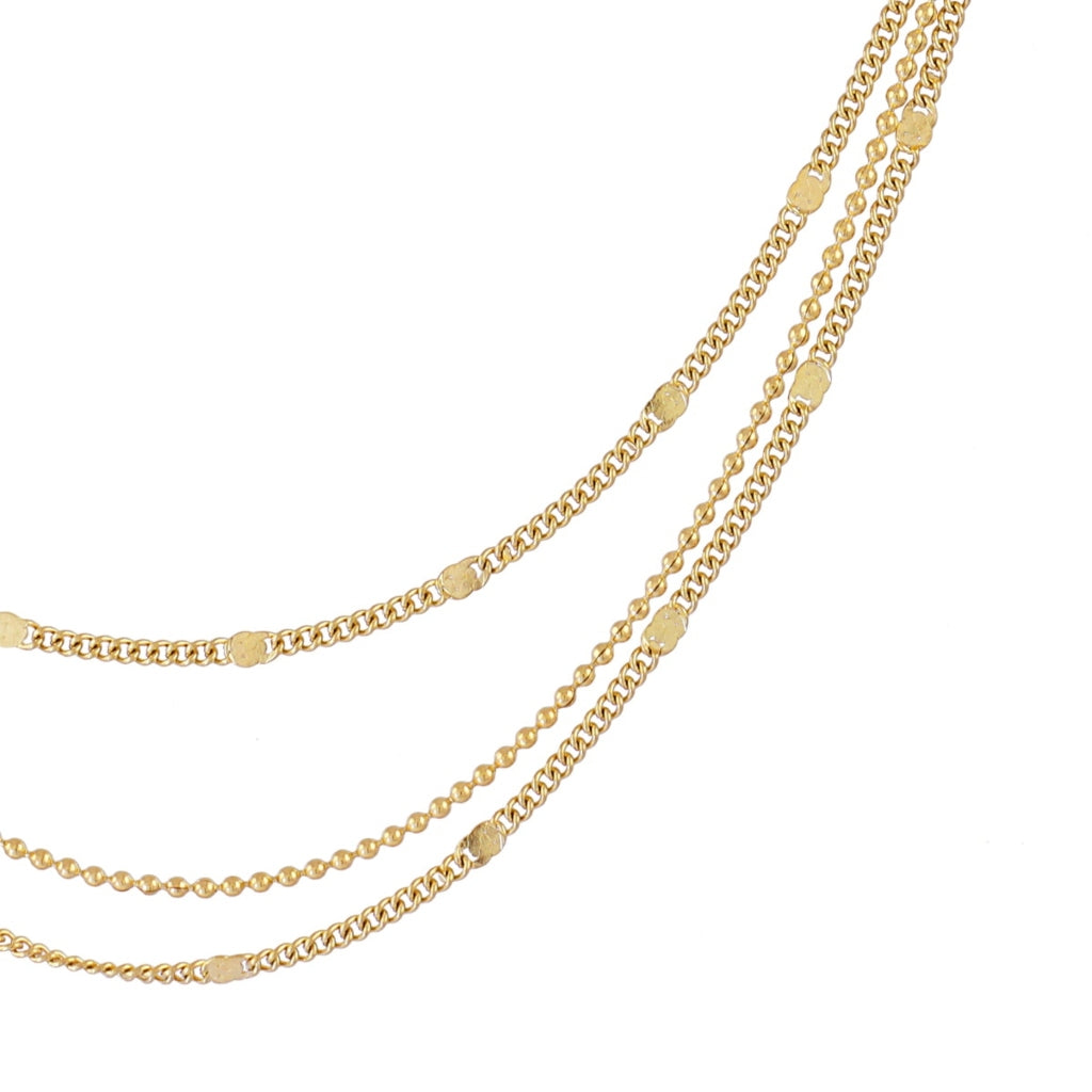 Gold Multi Chain Layering Necklace | Anartxy
