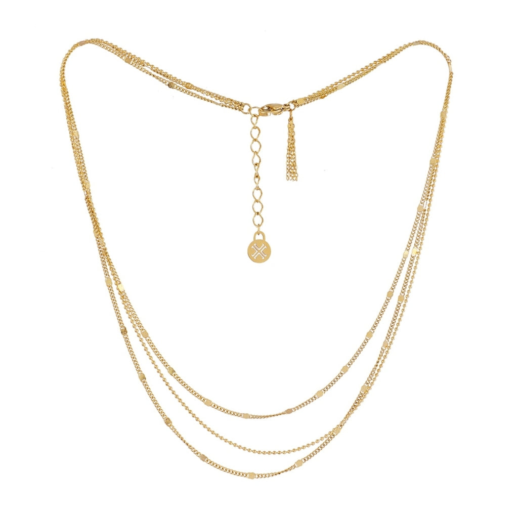 Gold Multi Chain Layering Necklace | Anartxy