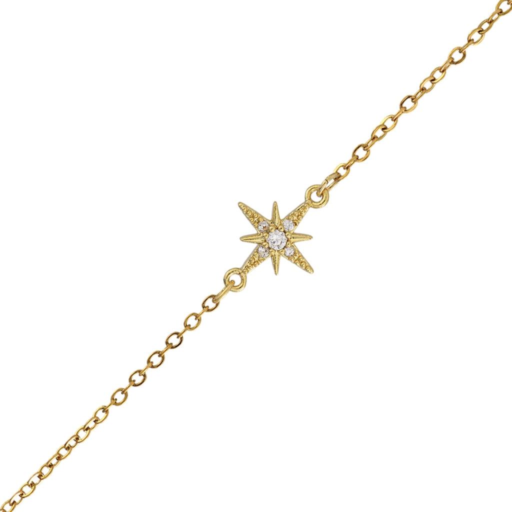 Gold North Star Bracelet | Anartxy