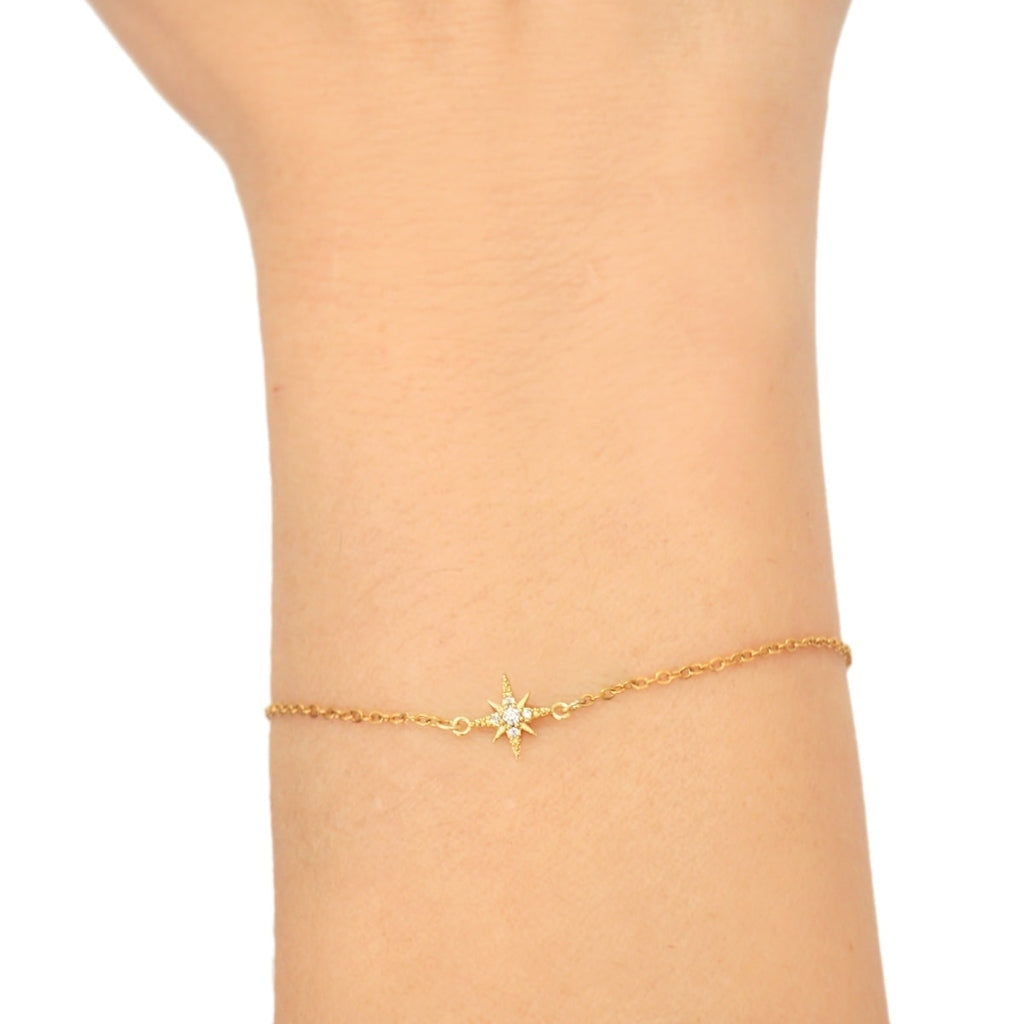 Gold North Star Bracelet | Anartxy