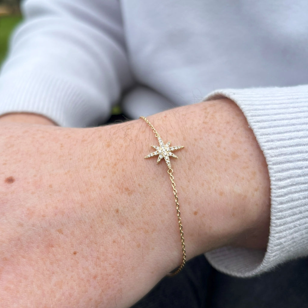 Gold North Star Bracelet | Tali