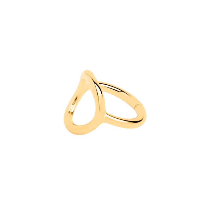 Gold Open Oval Ring