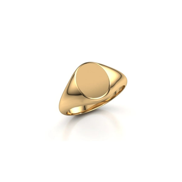 Gold Oval Signet Ring