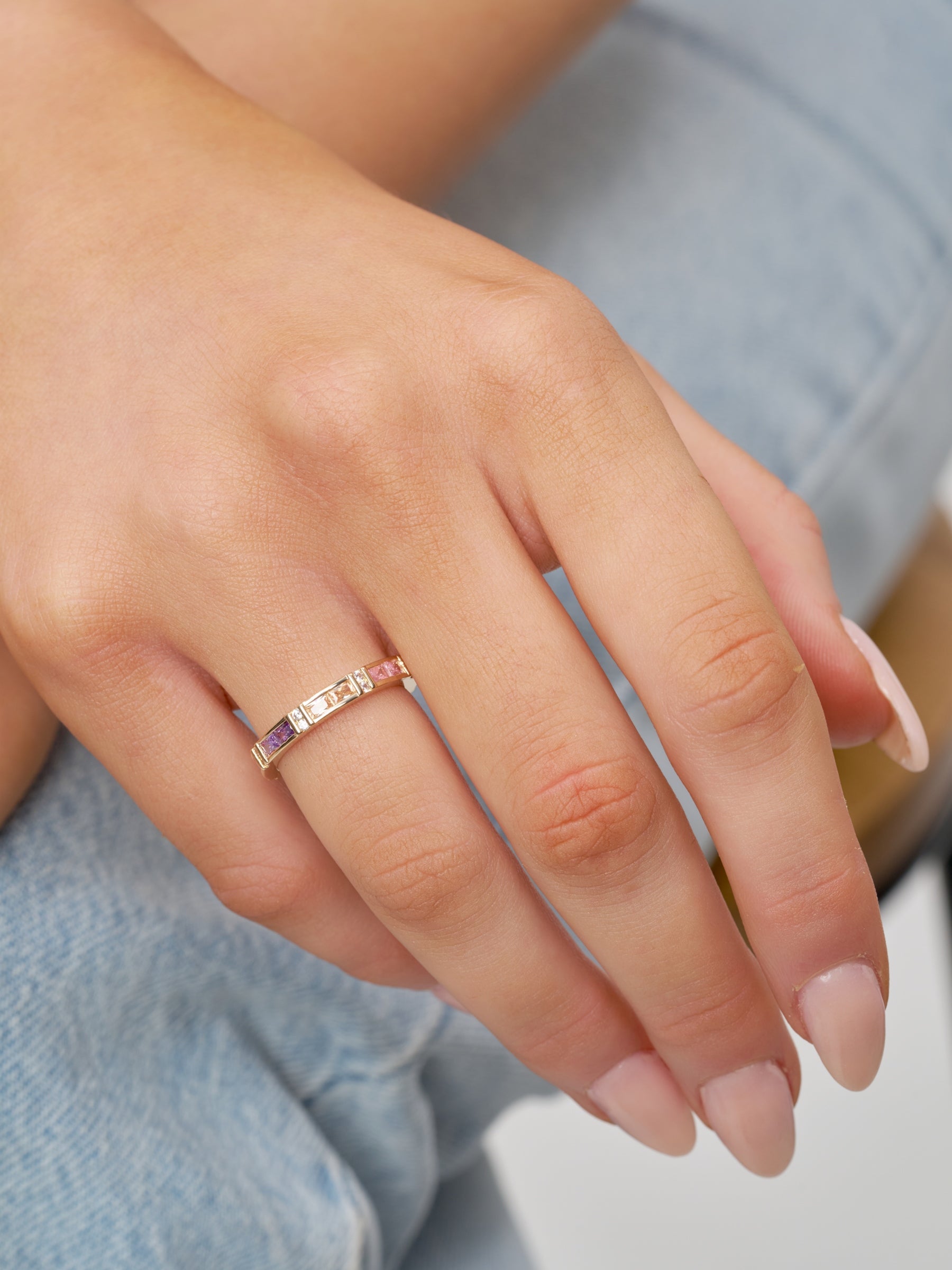 Gold Pastel Tones Ring | Rumi